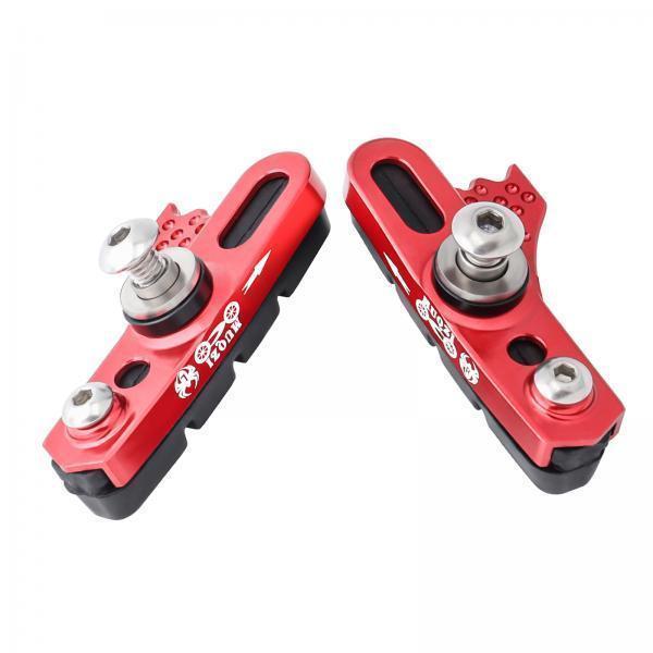 2x 1 Pair Bike Brake Blocks Brake Pads Lightweight for Mountain Folding