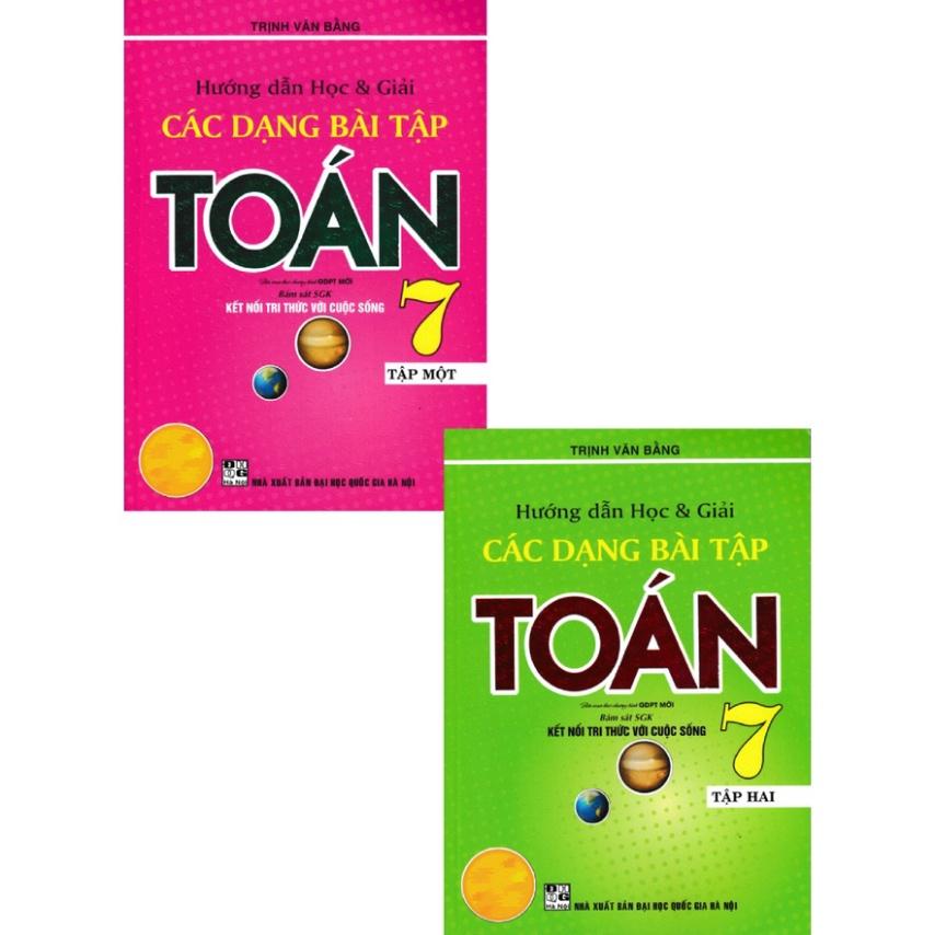 Sách - combo hướng dẫn học & giải các dạng bài tập toán 7