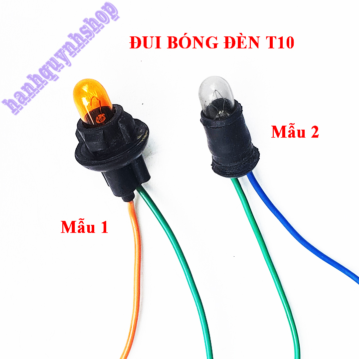 Đui bóng đèn T10 xi nhan, soi biển, demi, báo số ô tô xe máy