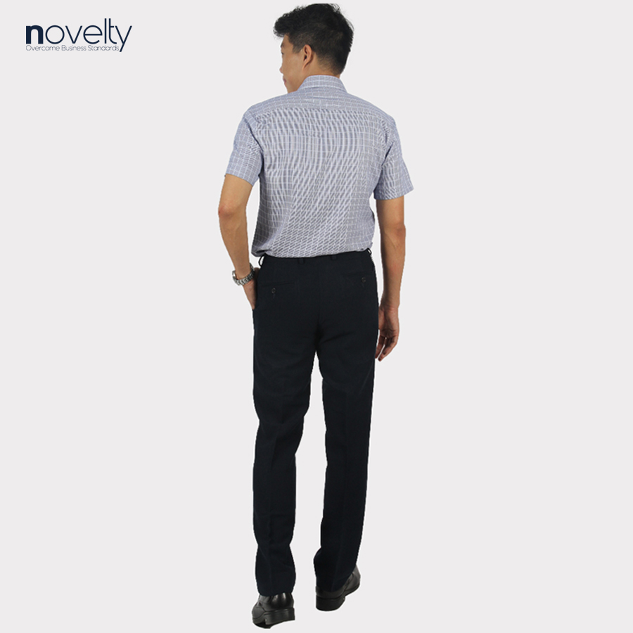 Áo sơ mi nam ngắn tay Novelty Regular fit caro lớn NSMMCLMTCR220603N