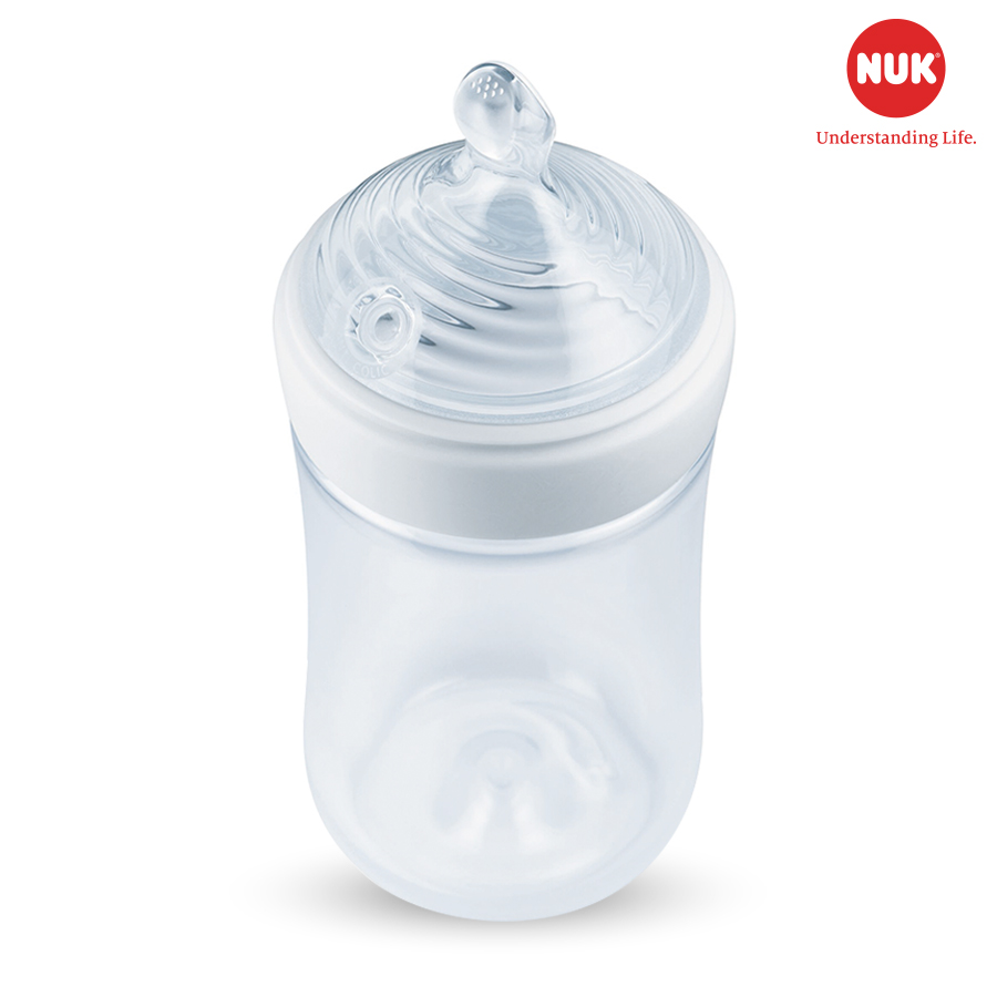 Bình Sữa Nhựa PP Nature Sense 260ml Núm Ti Silicone S2 Nuk NU21496 (Size M) - Màu Ngẫu Nhiên