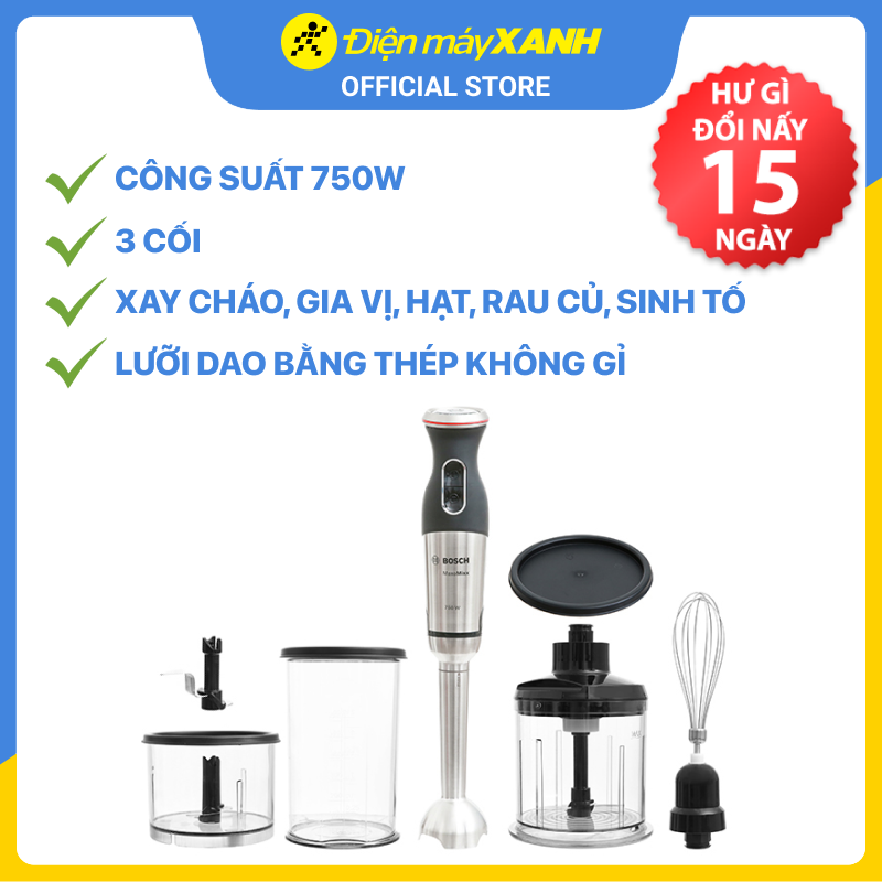 Máy xay cầm tay Bosch MSM87180 - Hàng chính hãng