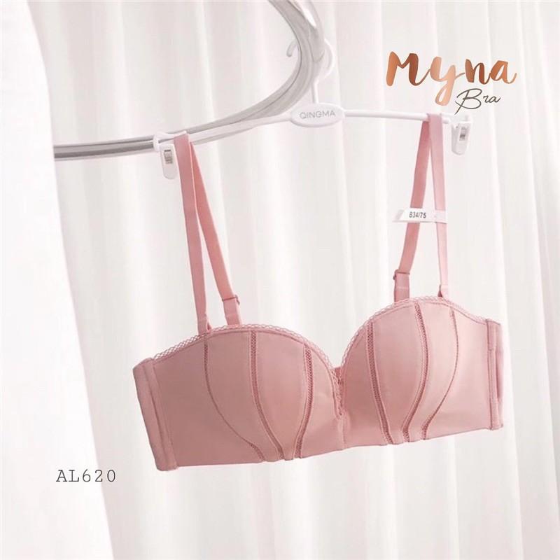 Áo lót không gọng đệm nhẹ quả ngang ôm ngực mặc 2 kiểu : AL620