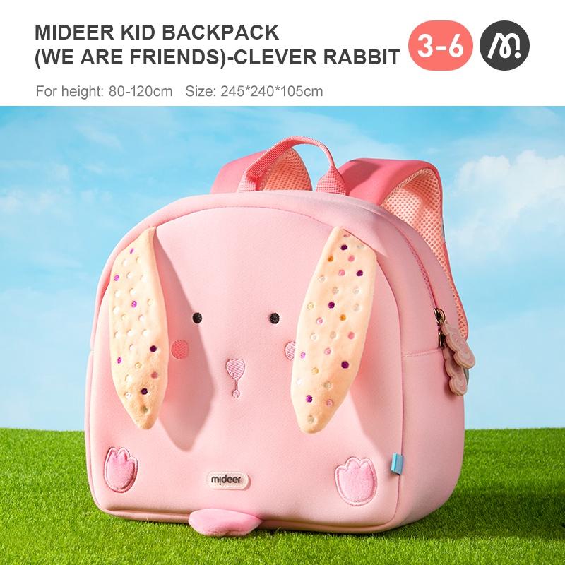 Balo Cặp Hình Thú 3D Cho Bé 3 - 6 Tuổi - Mideer Kid Backpack