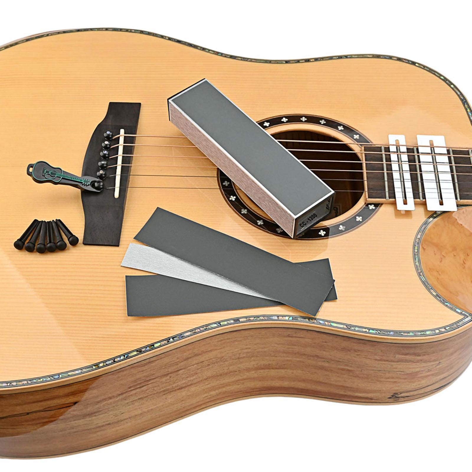 Guitar Fret Crowning Dressing File Luthier String Fret Repairing With Sleeve