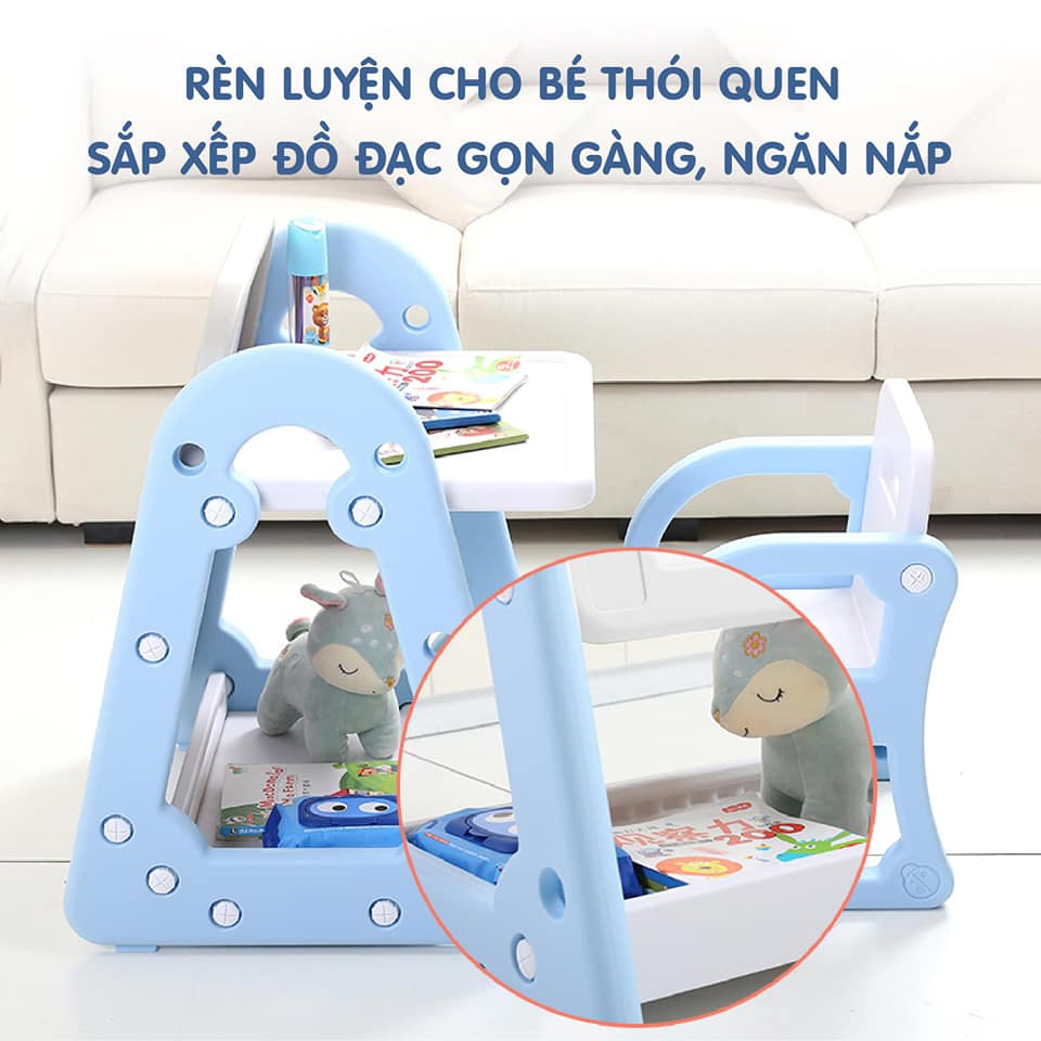 BÀN HỌC BẢNG VẼ 2IN1 NHỰA NGUYÊN SINH HOLLA