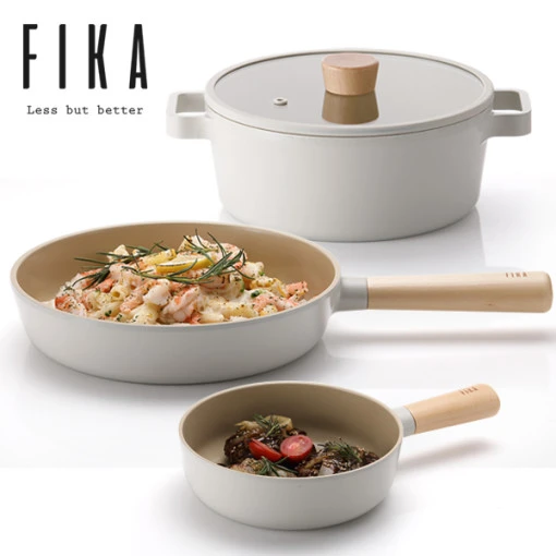 Bộ 3 món nồi, chảo Neoflam Fika Hàn Quốc . Hàng có sẵn giao ngay