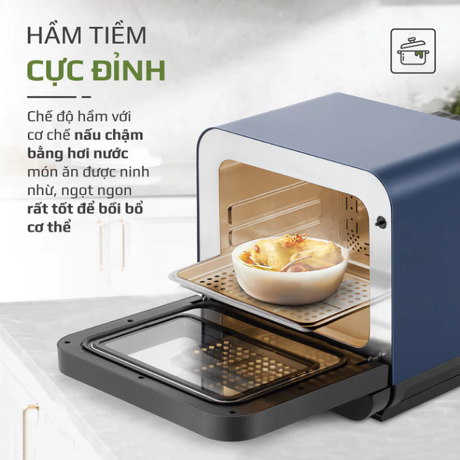 Nồi Chiên Hơi Nước OLIVO SF18 Thương Hiệu Mỹ Cao Cấp, 50 Chức Năng,  Dung Tích 18L, Công Suất 2450W - Hàng Chính Hãng