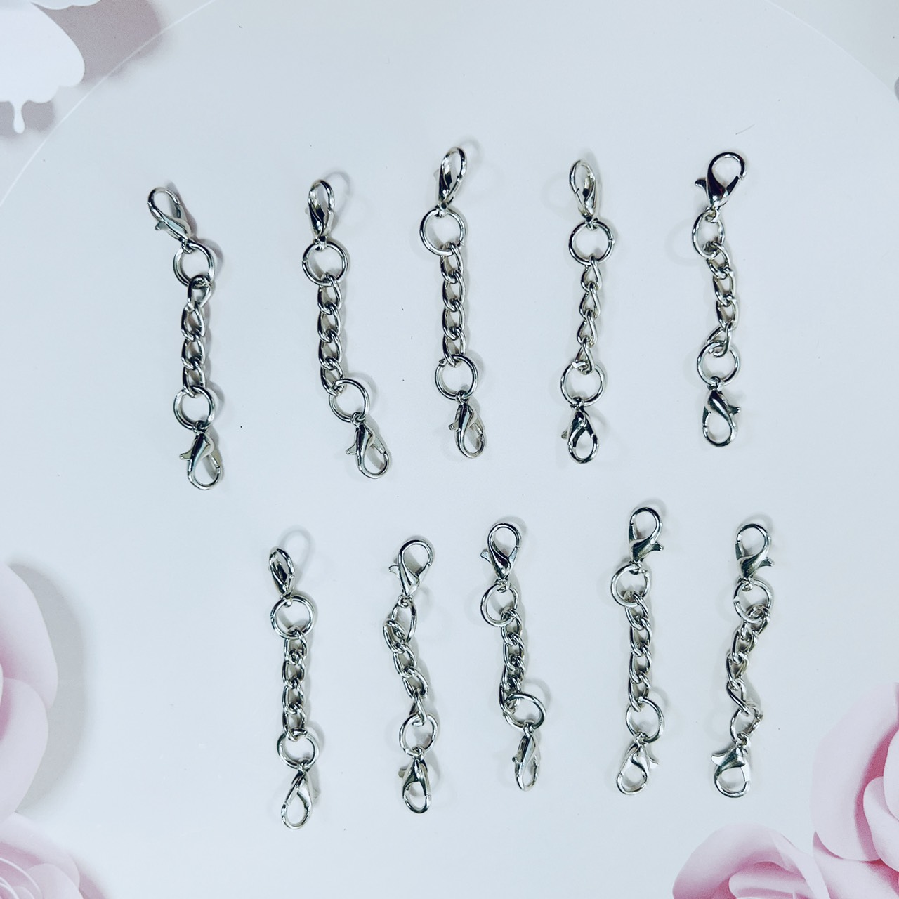 Sỉ 100 khoen móc khoá đẹp handmade, móc khóa tôm 2 đầu siêu tiện lợi