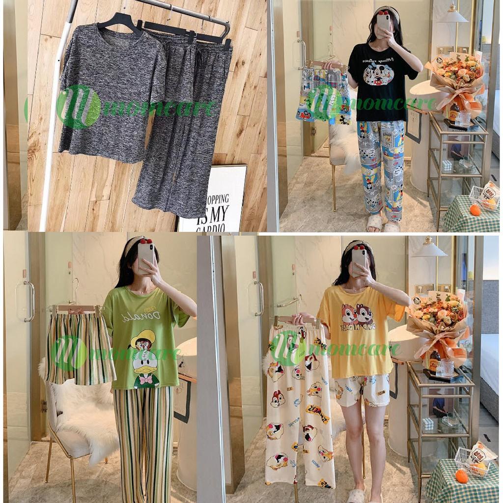 Bộ đồ ngủ nữ đẹp SET 3 CHI TIẾT - Đồ bộ mặc nhà dễ thương - Thời trang mùa hè QUẢNG CHÂU cao cấp