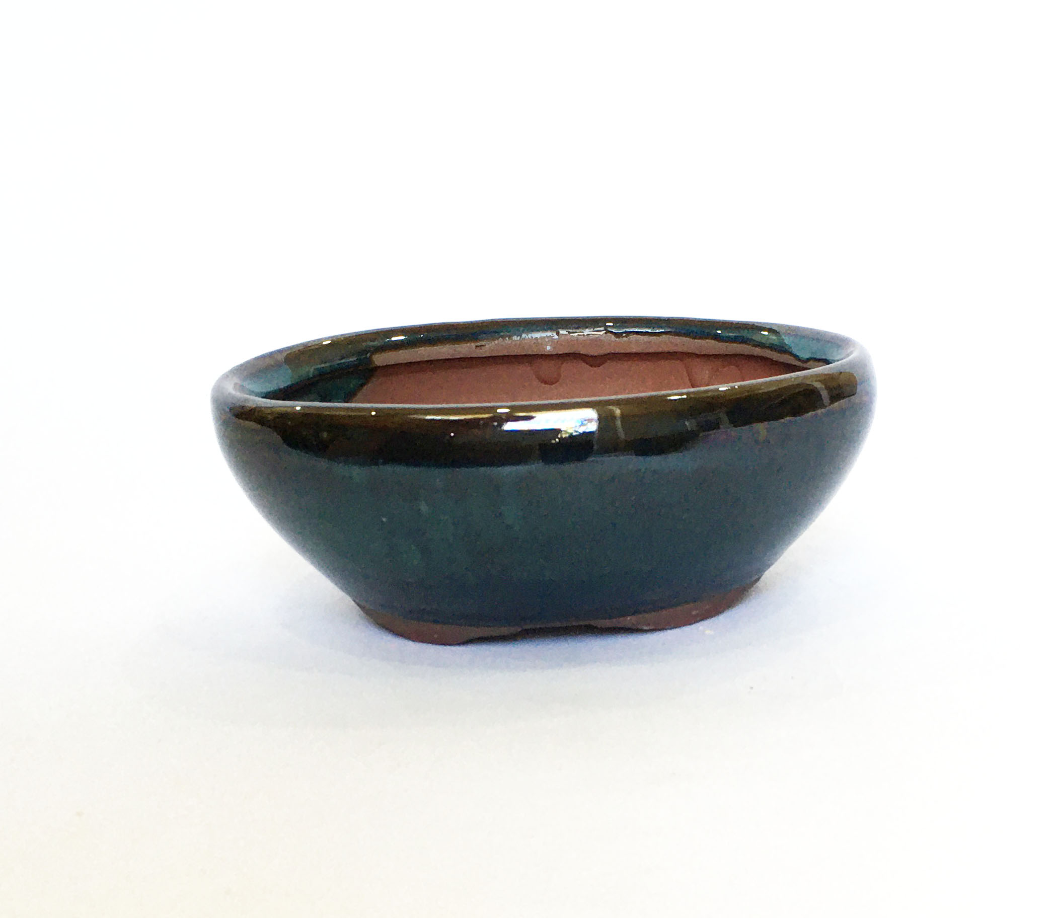 Chậu gốm sứ Bát Tràng Size S có lỗ, chậu bonsai men hỏa biến, men chảy, xinh xắn, độc đáo trồng bonsai, sen đá, decor