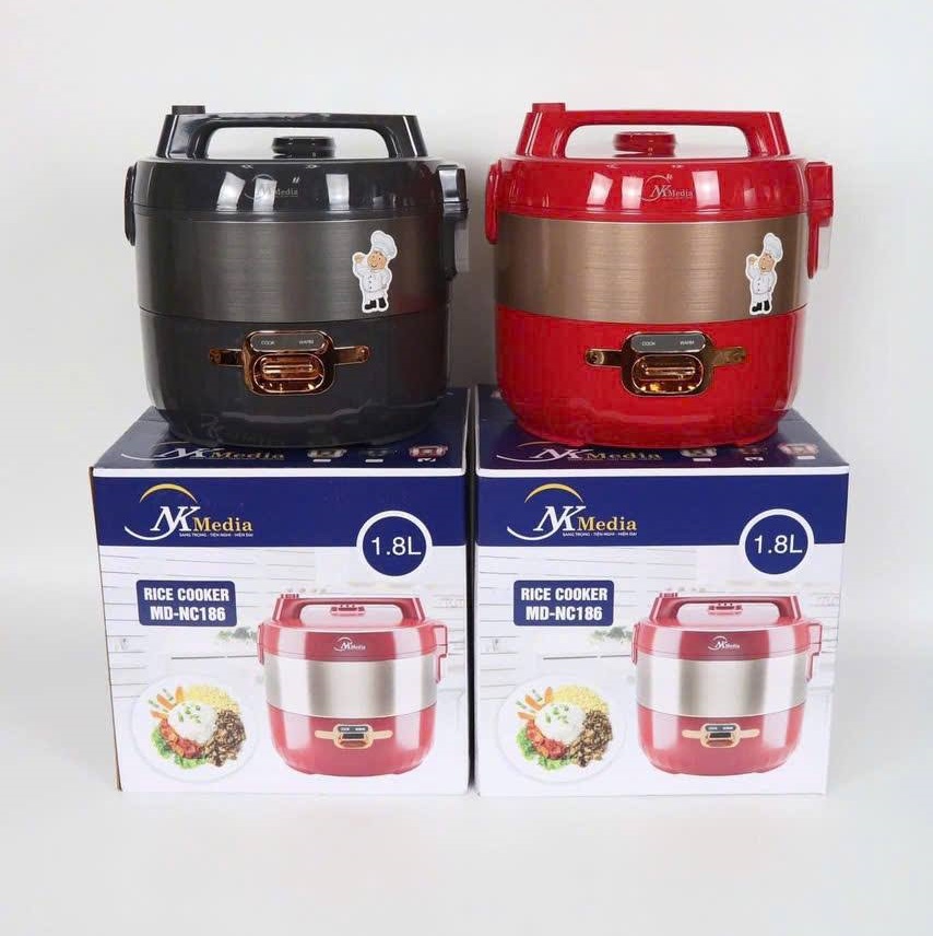 Nồi Cơm Điện 1.8L NK Media MD-NC186 - Màu Ngẫu Nhiên - Hàng Chính Hãng