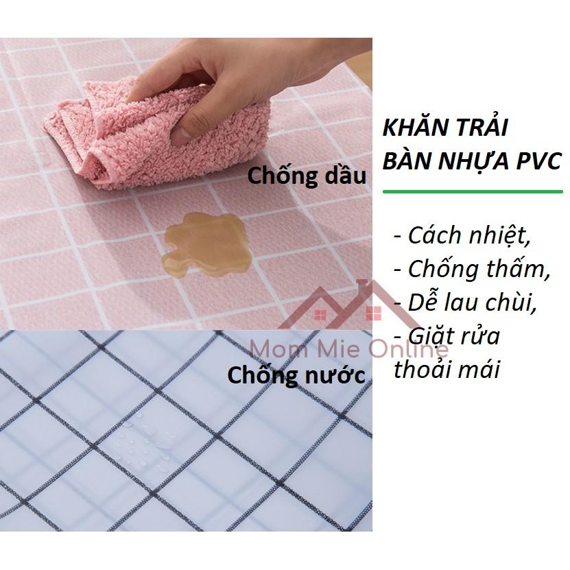 Khăn trải bàn caro, nhựa PVC chống thấm nước - B129 - J185