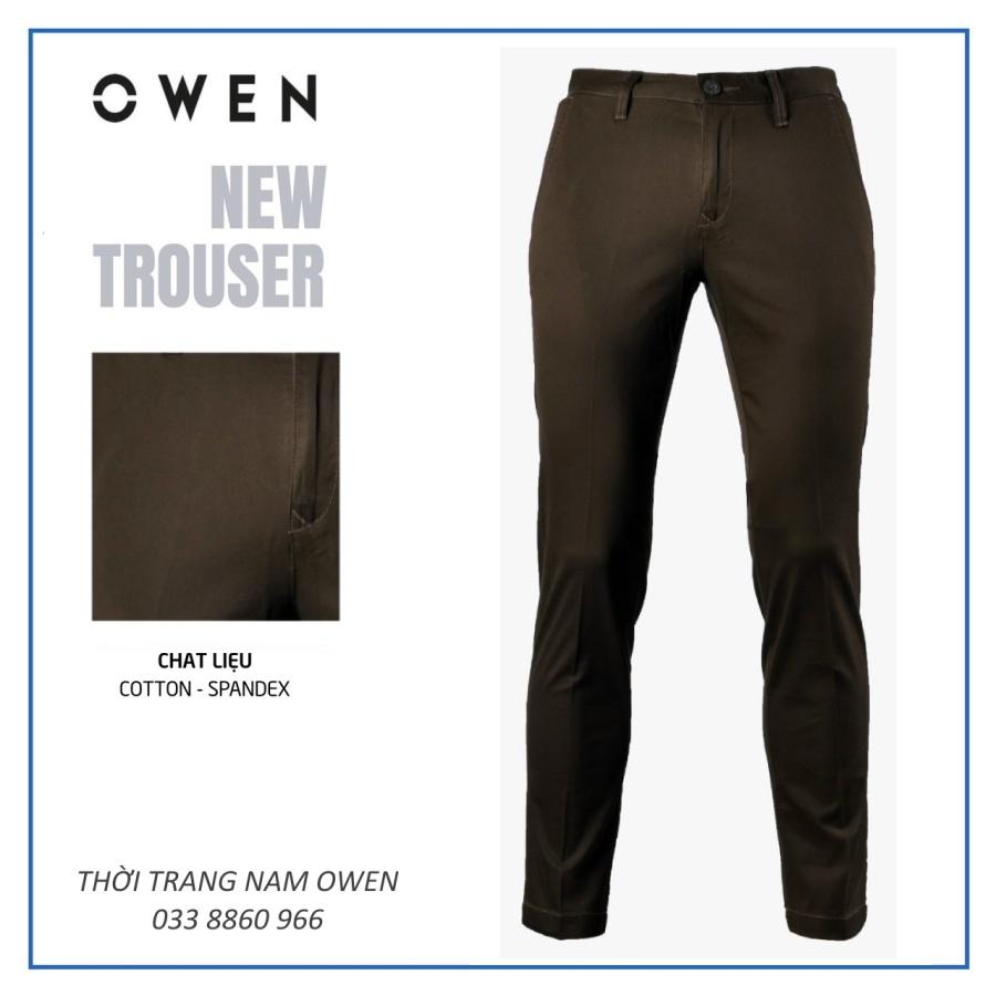 OWEN - Quần kaki Owen màu nâu đậm 81004  - Quần kaki nam