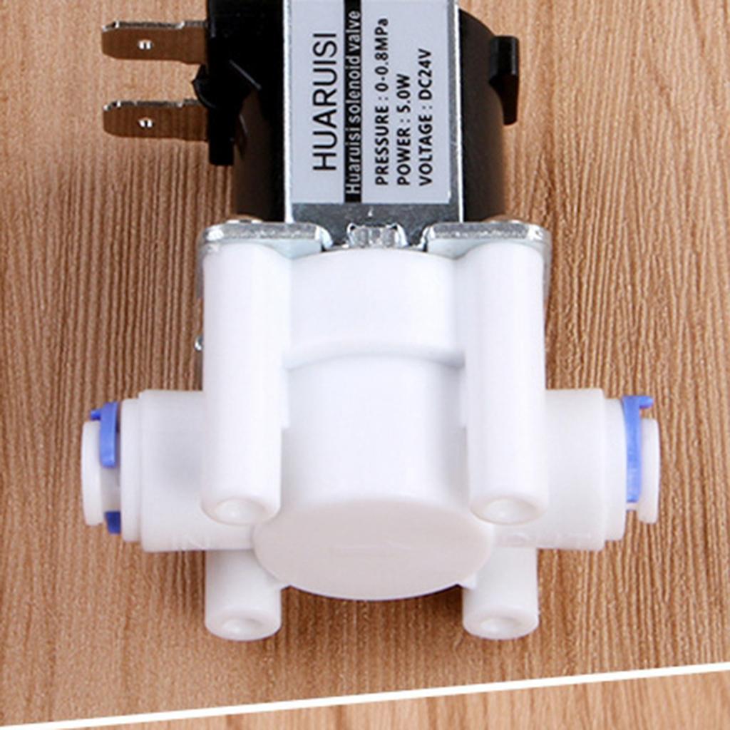 24V DC 1/4" Electric Solenoid Valve Purified Water Valve 0-0.8Mpa