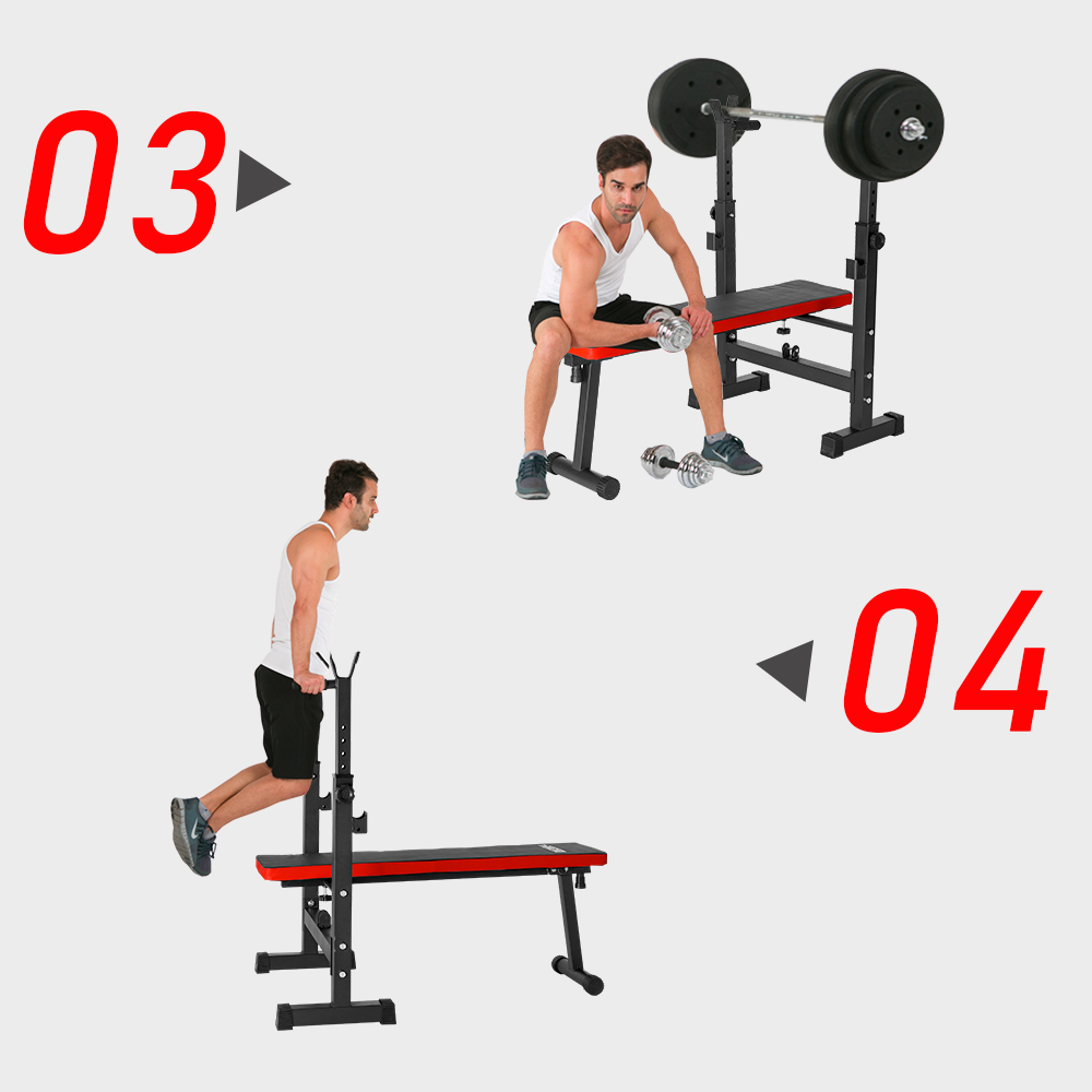 OneTwoFit Ghế tập ghế tập tạ đa năng ghế gập bụng ghê tập gym đa năng thiết bị thể OT040Z