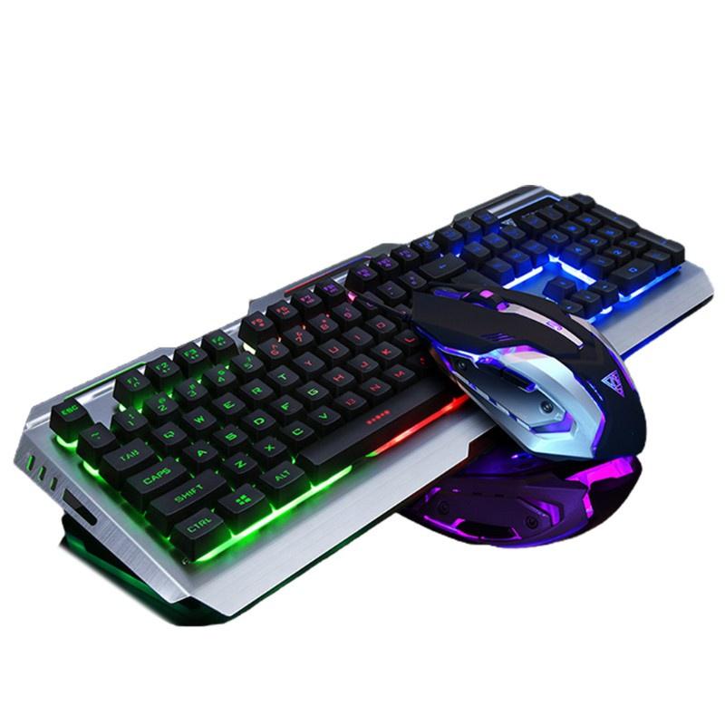 Bộ Bàn Phím Và Chuột Chơi Game Hsv V1 Có Đèn Led Rgb