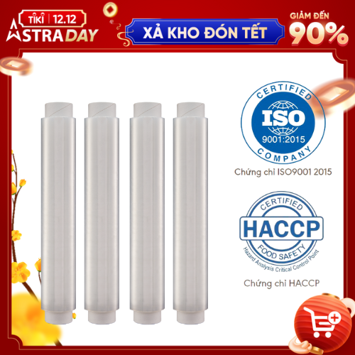 COMBO 4 Lõi màng bọc thực phẩm Hoàng Châu Plastic 30cm x 100m - Nhựa PE - Dùng được cho lò vi sóng- Không chất phục gia tạo dẻo- Không chứa DEHA/DEHP-Thân thiện với môi trường .