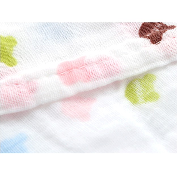Khăn xô 6 lớp vệ sinh, lau khô, tắm cho bé sơ sinh xuất Nhật 100% cotton 93x93  cm