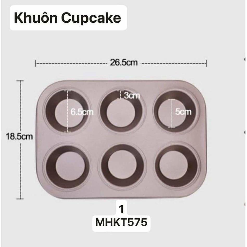 Bộ khuôn bánh 5 cái chống dính bằng thép carbon màu vàng đồng nướng bánh ngon đẹp nướng mọi loại bánh