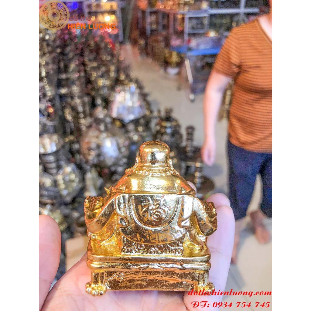 Tượng Di Lặc Mạ Vàng Để Oto