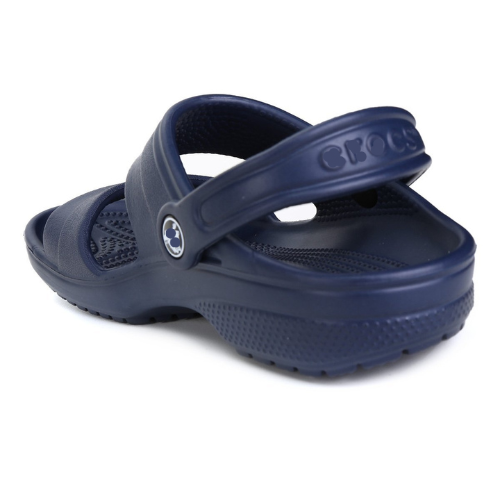Sandal nhựa cross Clasic roomy fit màu navy dành cho nam, liền khối, mềm bền chắc