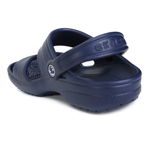 Sandal nhựa cross Clasic roomy fit màu navy dành cho nam, liền khối, mềm bền chắc