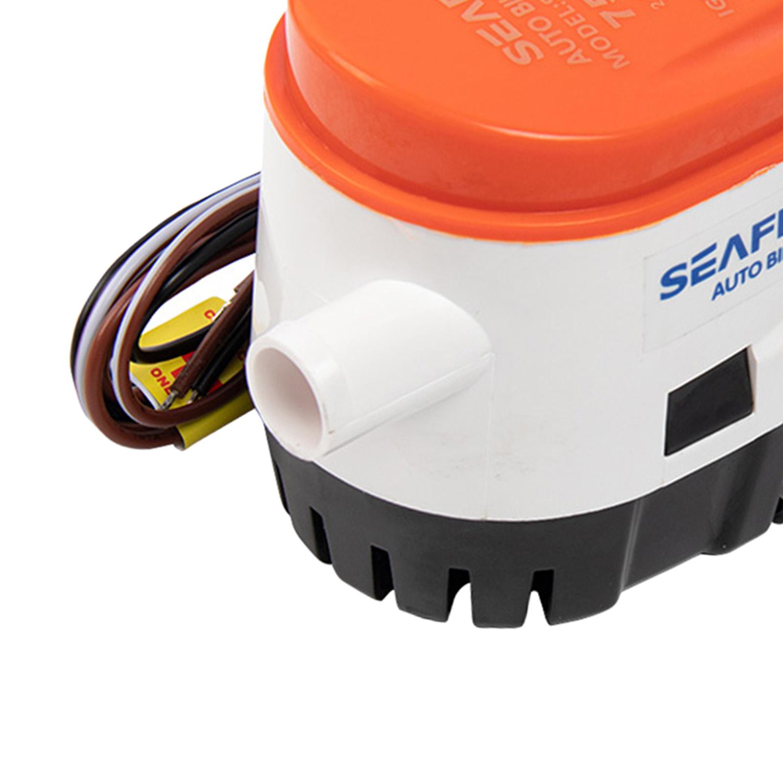 750GPH Boat Automatic Marine Submersible Auto Bilge Water Pump Float Switch