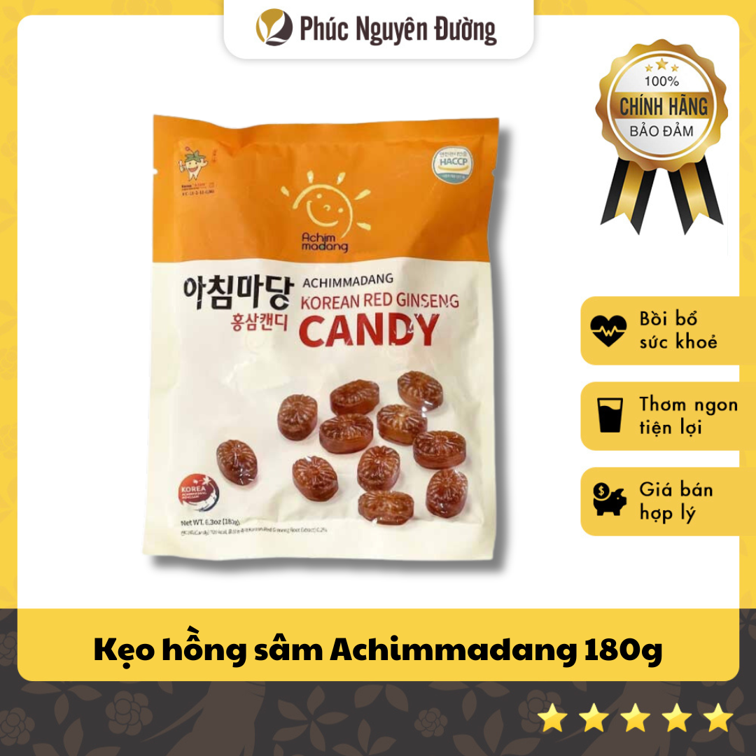 Kẹo Hồng Sâm Achimmadang gói 180g