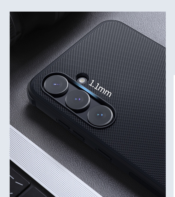 Hình ảnh Ốp lưng sần chống sốc cho Samsung Galaxy A55 5G mặt lưng nhám hiệu Nillkin Super Frosted Shield Pro cho mặt lưng nhám chống trơn trượt tay, khả năng chống sốc cực tốt, chất liệu cao cấp - Hàng chính hãng
