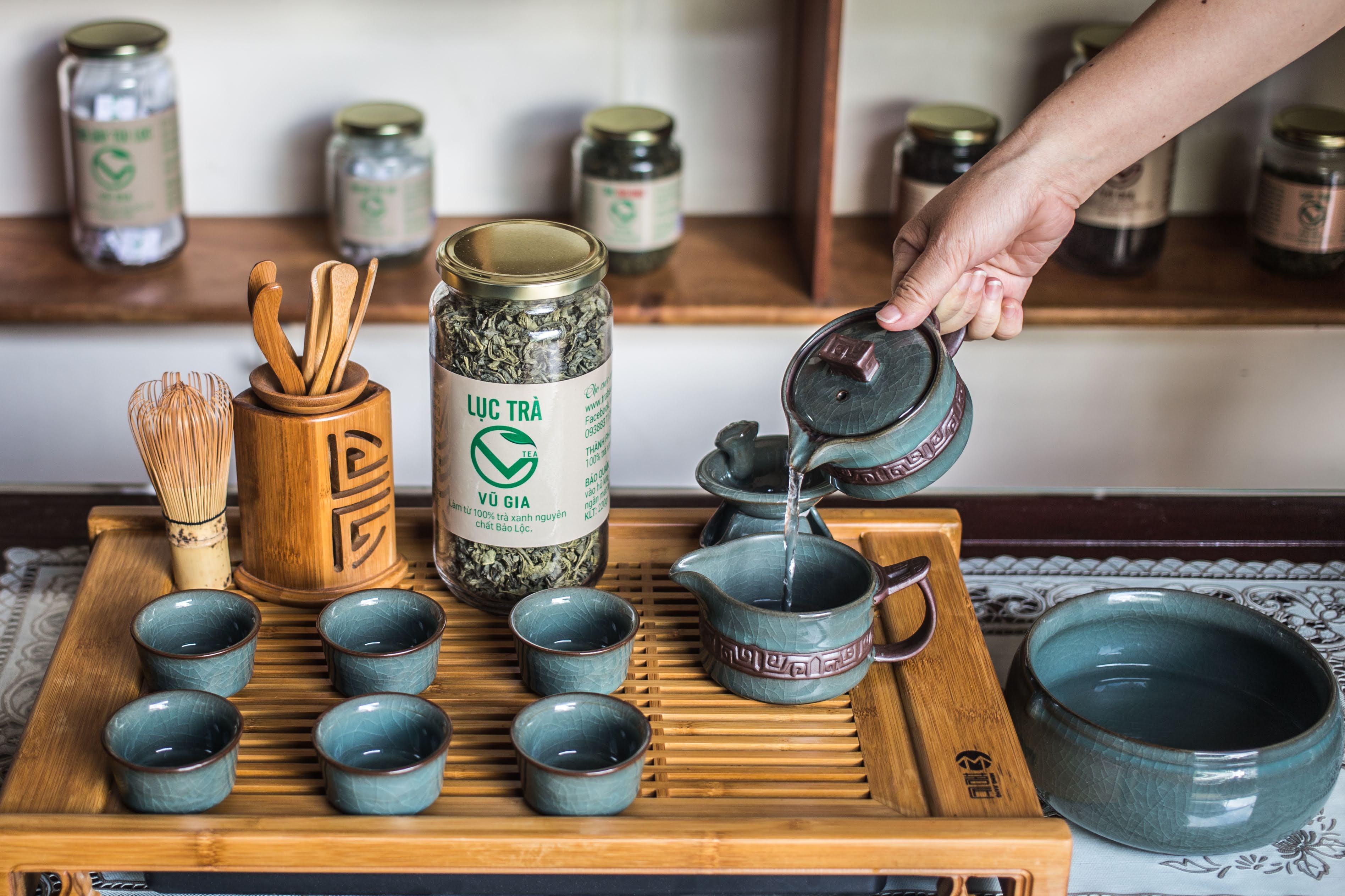 Combo 2 Trà Oolong Nguyên Chất Vũ Gia (400gr/hũ) - Nguyên liệu nấu trà sữa trân châu thơm ngon tại nhà, giảm cân an toàn.