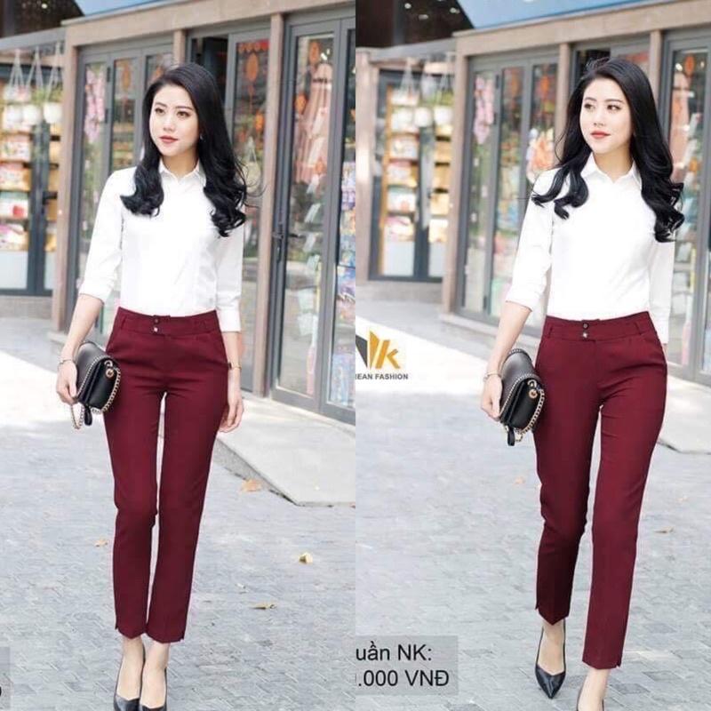Quần baggy cơ bản công sở cao cấp NK