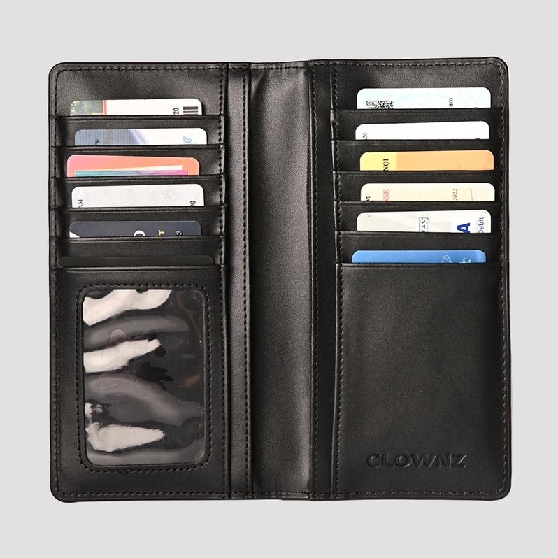 Ví dài Gothic Logo Long Wallet, bóp nam đựng thẻ nhiều ngăn unisex cao cấp