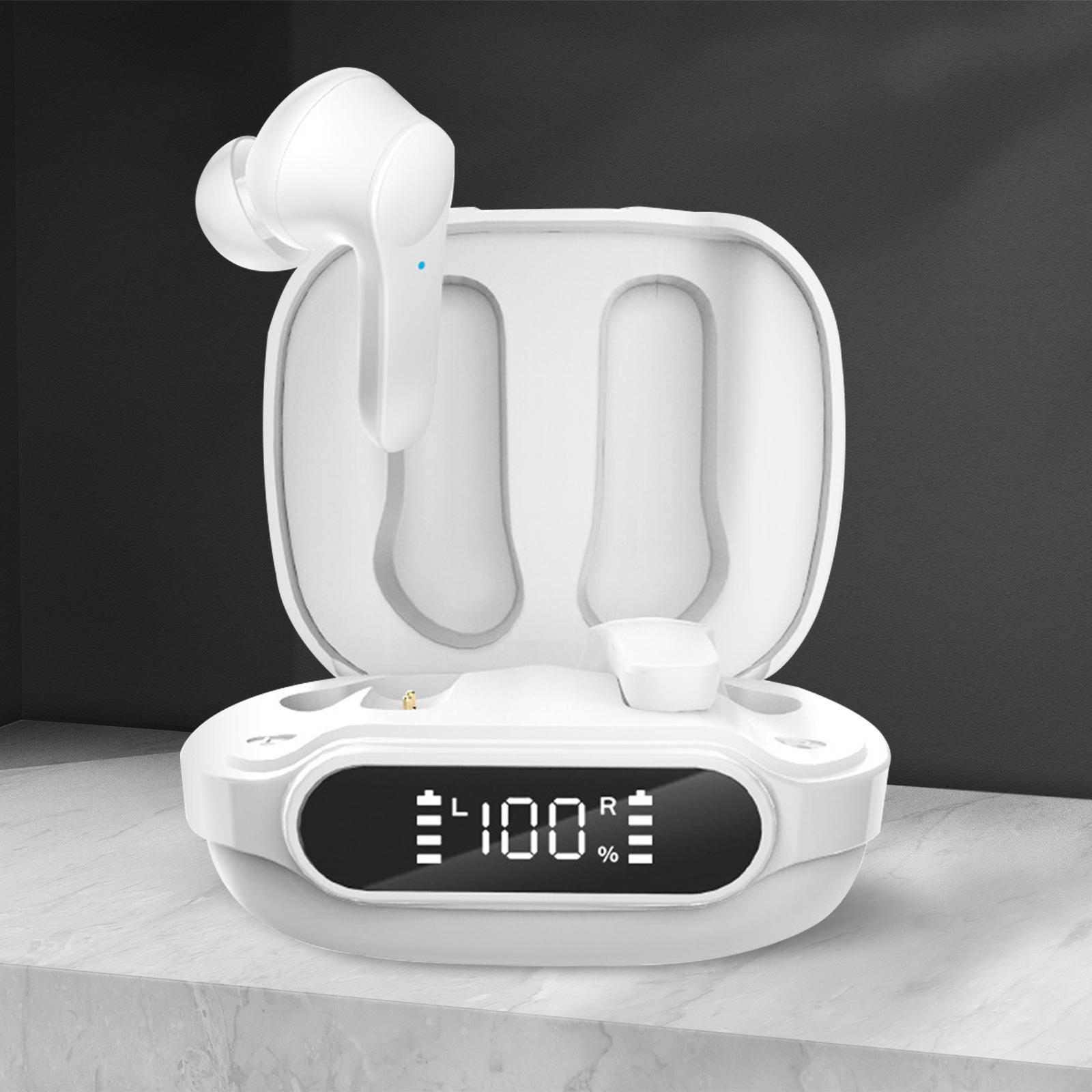 V5.1 Wireless Headphones HiFi Sound Dual Modes Semi in Ear for Sports