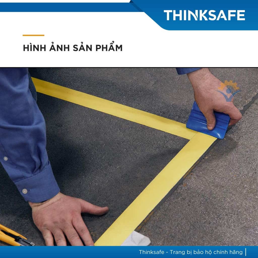Băng keo dán nền 3M 764 cảnh báo màu vàng chuyên dùng dán cảnh báo phân ô phân làn, cảnh báo nhà xưởng, tủ điện