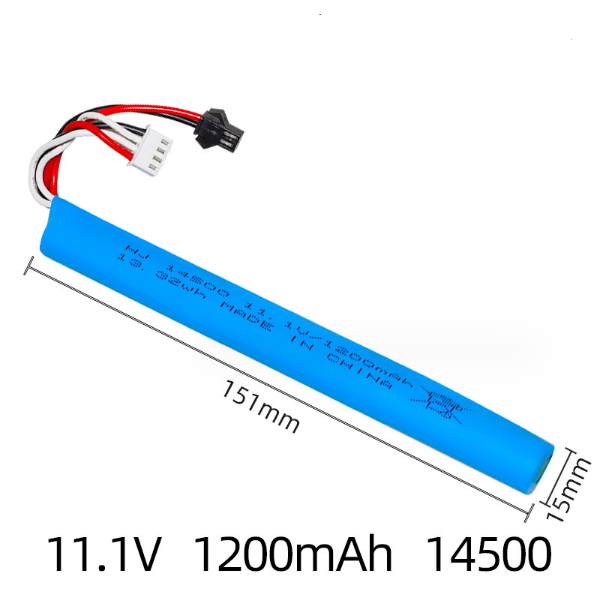 Pin Tròn 14500 11.1v 1200mah xả 10c Súng Nerf - Súng Đạn Mềm - Súng Nước Thiết Bị Điện Tử