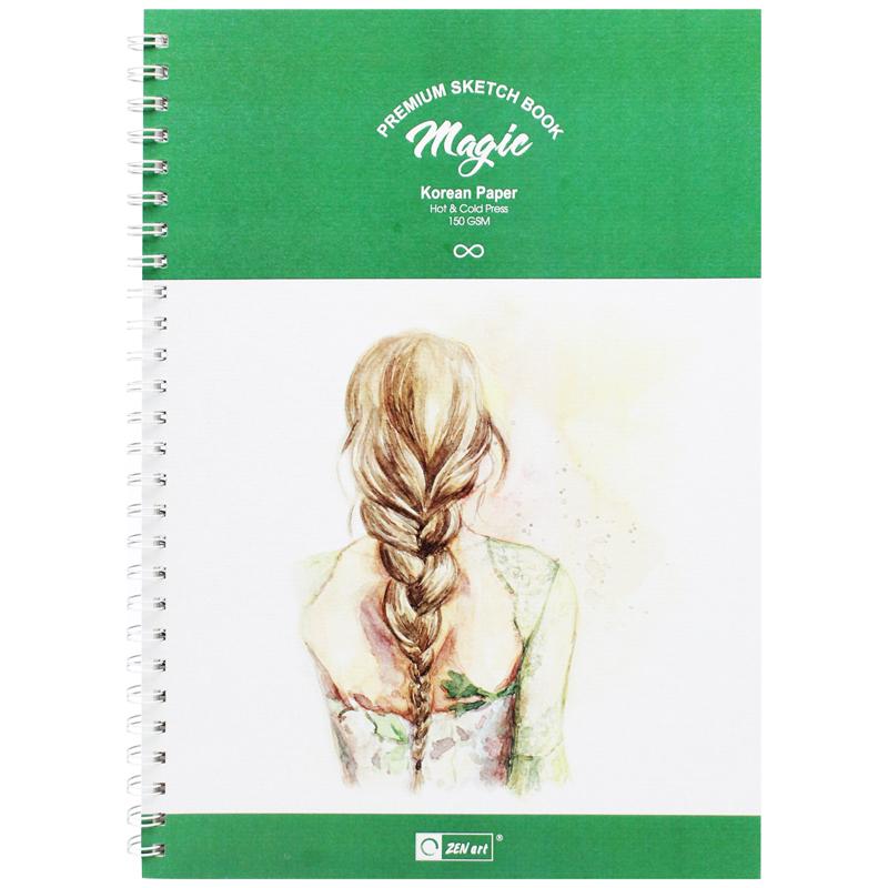 Sổ Vẽ Lò Xo B4 - 30 Tờ 150gsm - Space Art 8269 - Magic ZenArt