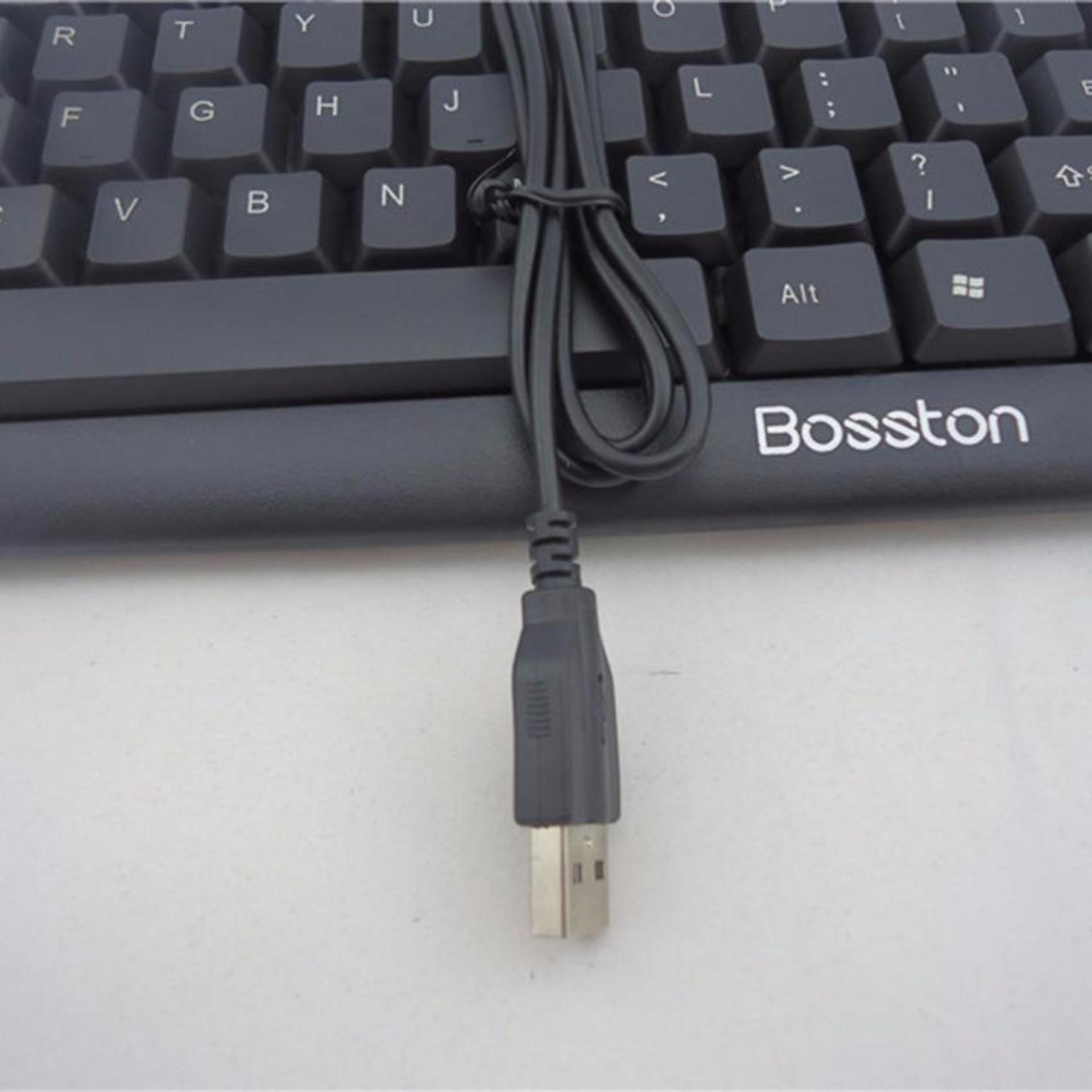 Bàn phím có dây Bosston K830 - cổng USB (Đen) Hàng Chính Hãng