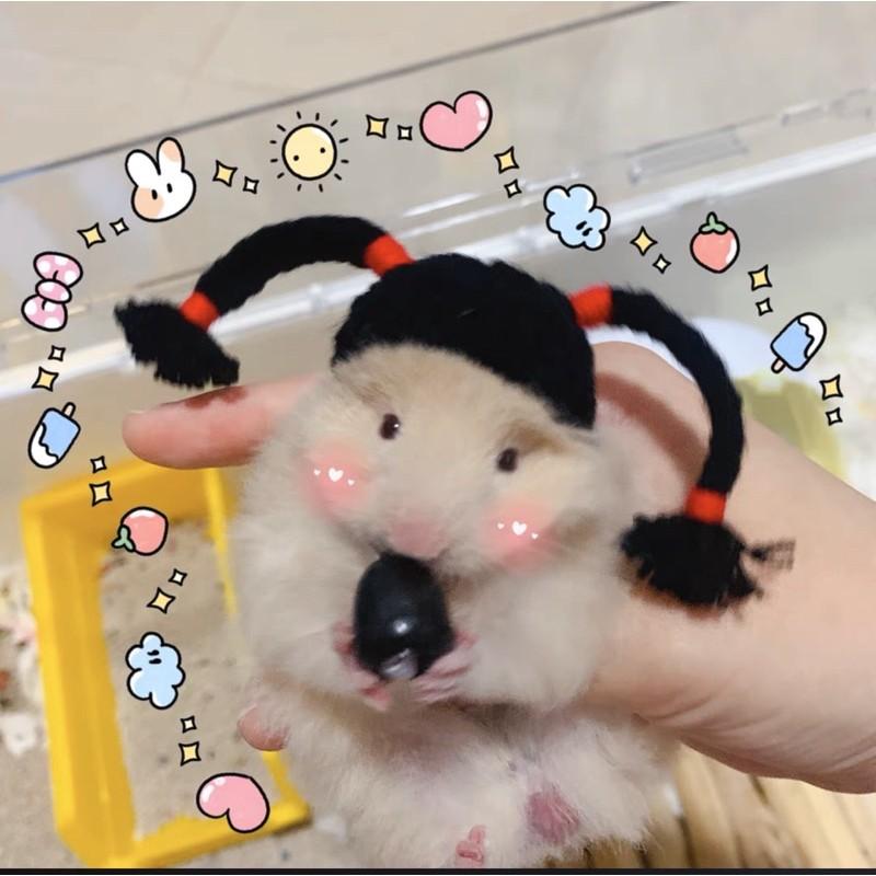 Nón mũ hamster tóc giả 2