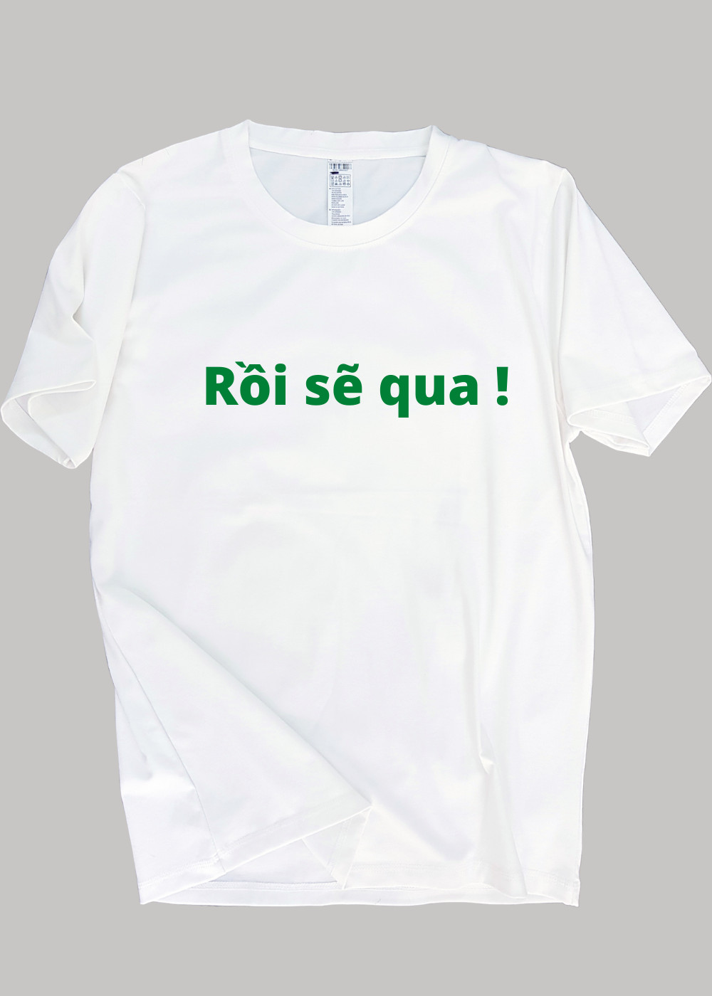 Áo thun nam nữ 80% Cotton White16