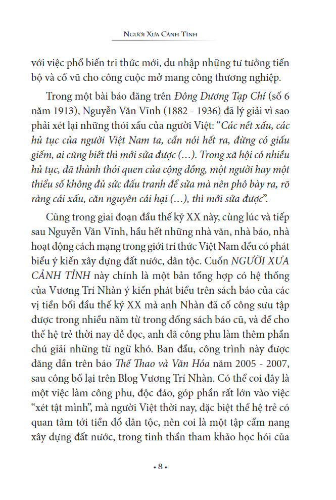 Người Xưa Cảnh Tỉnh (Tái Bản 2024)