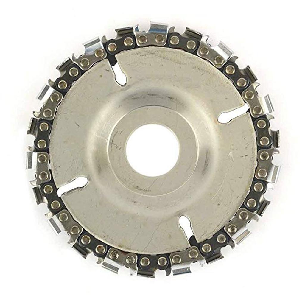 Wood Carving Disc for 4'' Cutter 4-1/2" Steel Angle Grinder 5/8" Arbor Disc