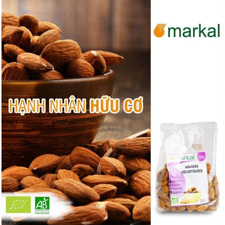 Hạt hạnh nhân hữu cơ đã tách vỏ cứng Markal 250g