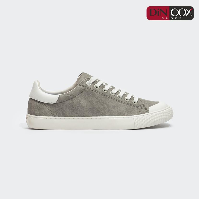 Giày Sneaker Da Nam DINCOX C13 Cách Điệu Sáng Tạo Grey/White