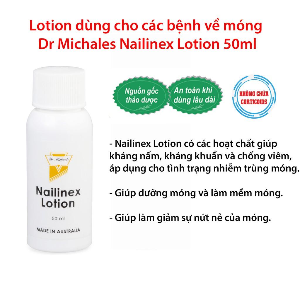 Dưỡng Dr Michales Nailinex 50ml dành cho móng - Nấm móng, Vảy nến móng ( Australia )