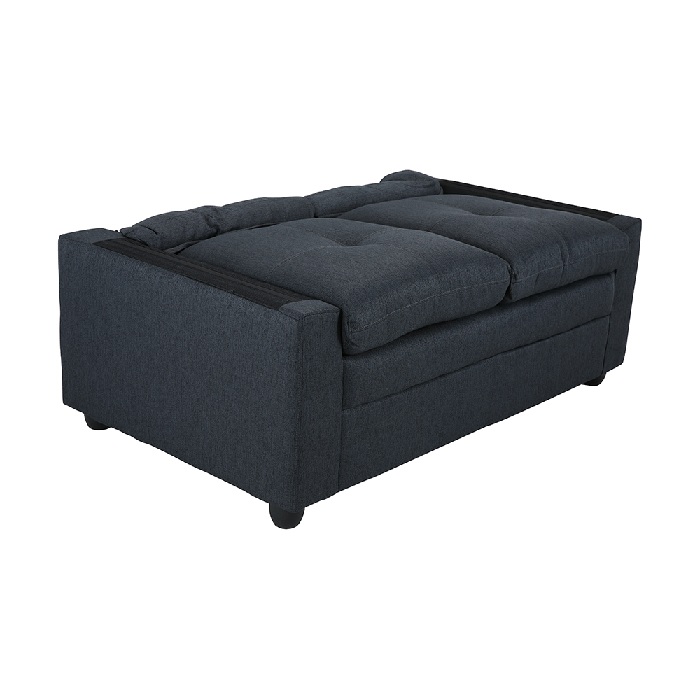 Ghế sofa 3 chỗ AUGUSTA khung gỗ, đệm bọc vải cao cấp xám đậm | Index Living Mall -  Phân phối độc quyền tại Việt Nam