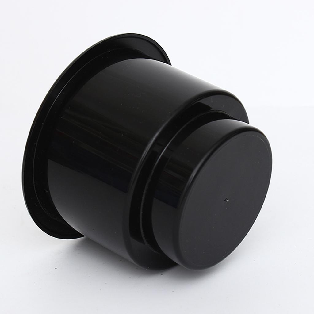 2 Pieces Black Recessed Cup Drink Holder for Marine Boat Car RV