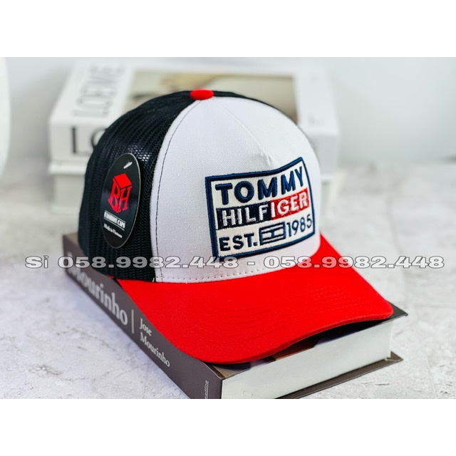 (NEW) Nón kết, mũ lưỡi trai Tommy phối vải kaki Form chuẩn đẹp (Ảnh thật)