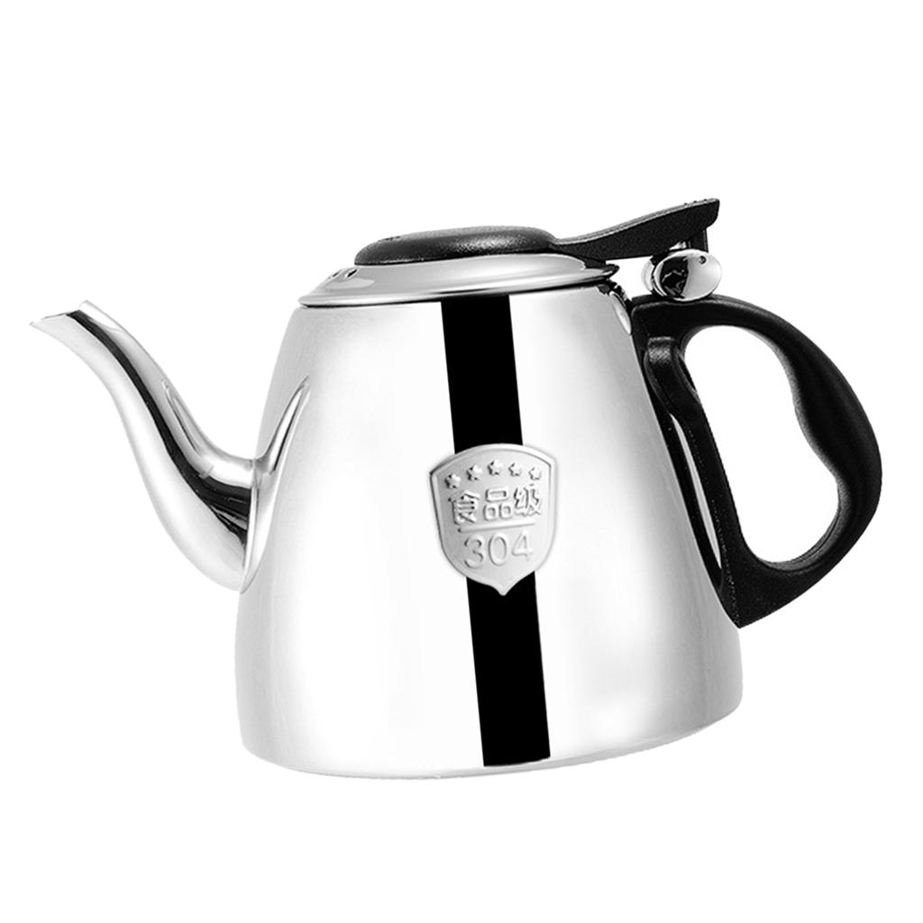 Stainless Steel Boiler Water Kettle 1200ML Tea Pot Coffee Milk Heater Pot