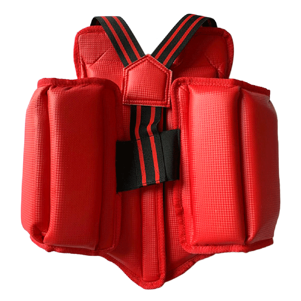 Áo giáp bảo về ngực dùng cho tập luyện võ thuật làm bằng da PU có đệm mút bảo vệ chống sốc